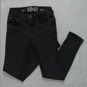 Extremely Dark Grey Skinny Jeans